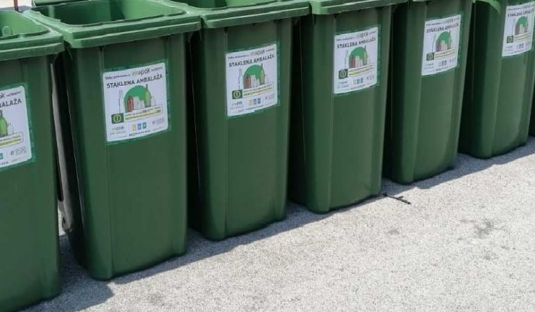 Prikupljanje staklenog ambalažnog otpada u Kladnju