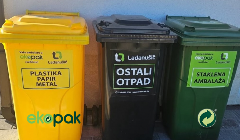 Kante za odlaganje ambalažnog otpada u naselju Vrpolje u Posušju