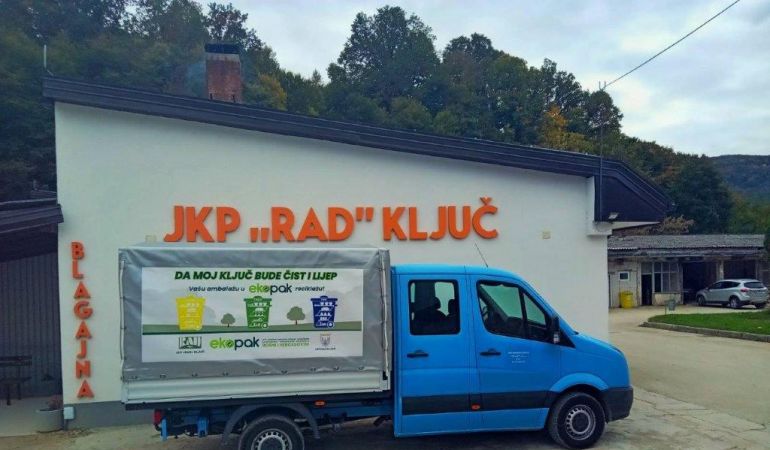 JKP Rad Ključ uz podršku Ekopaka nabavilo novo vozilo za transport ambalažnog otpada