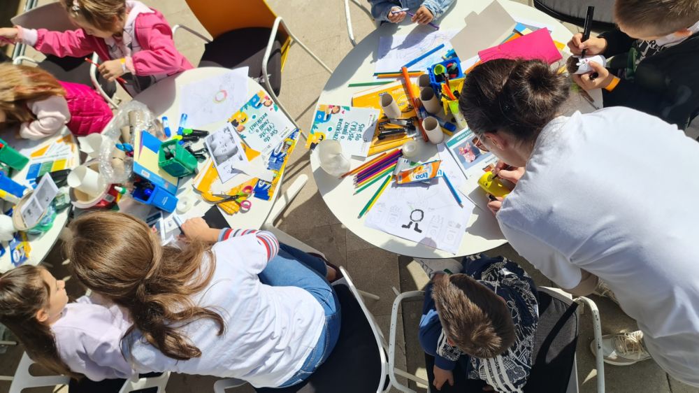 Ekopak organized an educational workshop for children at Molson Coors' traditional family day