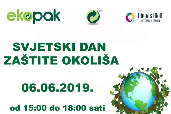 U sklopu obilježavanja Svjetskog dana zaštite okoliša Ekopak i Mepas Mall organiziraju druženje s Mostarcima