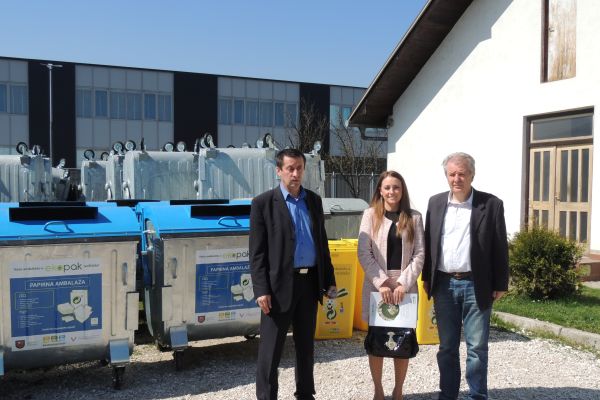 Ekopak uručio Općini Novi Travnik infrastrukturu za uspostavu 5 eko otoka, setove kanti za vrtiće i vozilo za selektivno prikupljanje ambalažnog otpada 